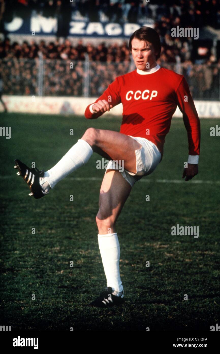 Oleg Blokhin a Dynamo Kiev centre forward 1973 best footballer Stock