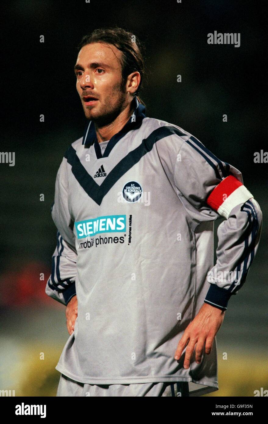 Football - coupe UEFA - deuxième manche première jambe - Bordeaux / Celtic.Christophe Dugarry, Bordeaux Banque D'Images