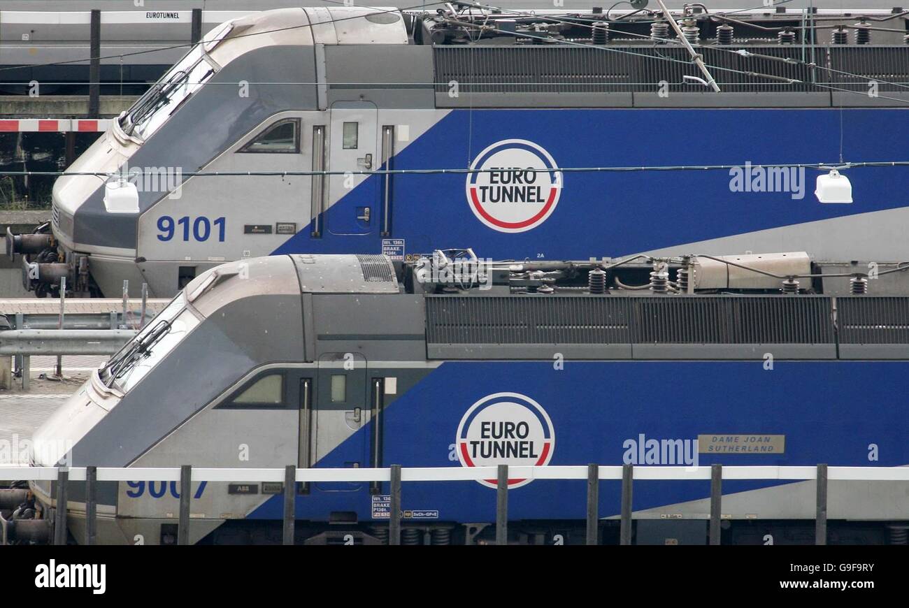 Alerte fumée ferme Channel Tunnel Banque D'Images