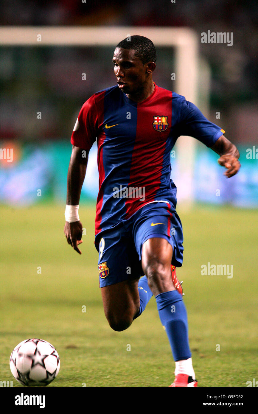 Soccer - Super Coupe de l'UEFA - Barcelone v Séville - Stade Louis II Banque D'Images