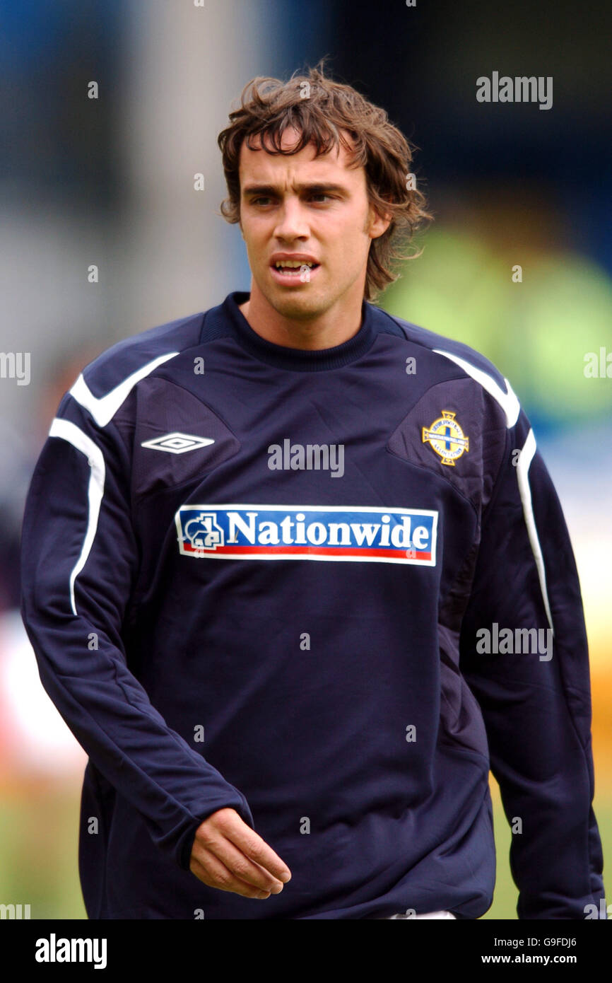 Soccer - Championnat d'Europe UEFA 2008 Qualifications - Groupe F - Irlande du Nord v Islande - Windsor Park Banque D'Images