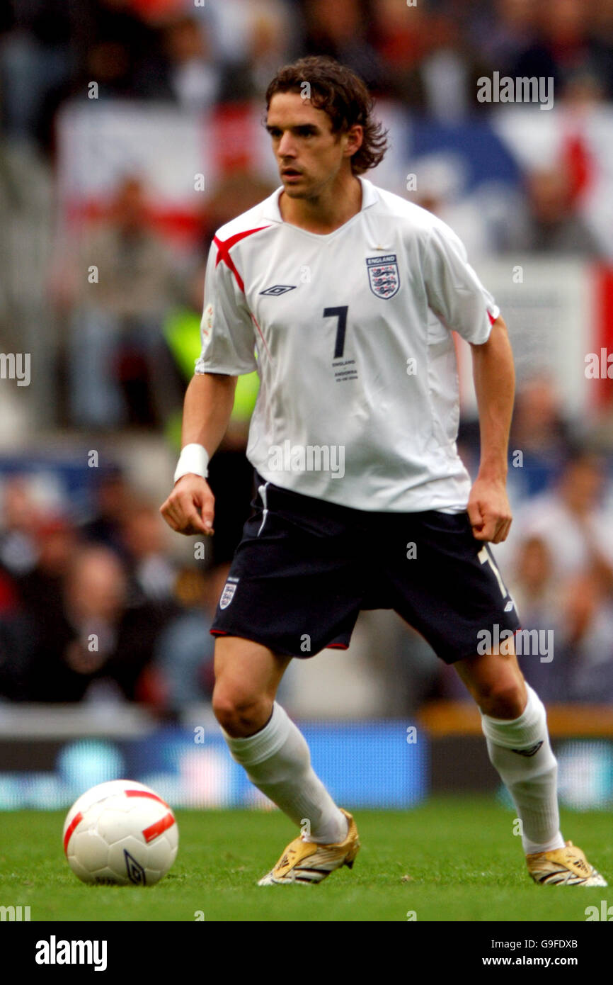 Football - Championnat d'Europe de l'UEFA qualification 2008 - Groupe E - Angleterre / Andorre - Old Trafford. Owen Hargreaves, Angleterre Banque D'Images