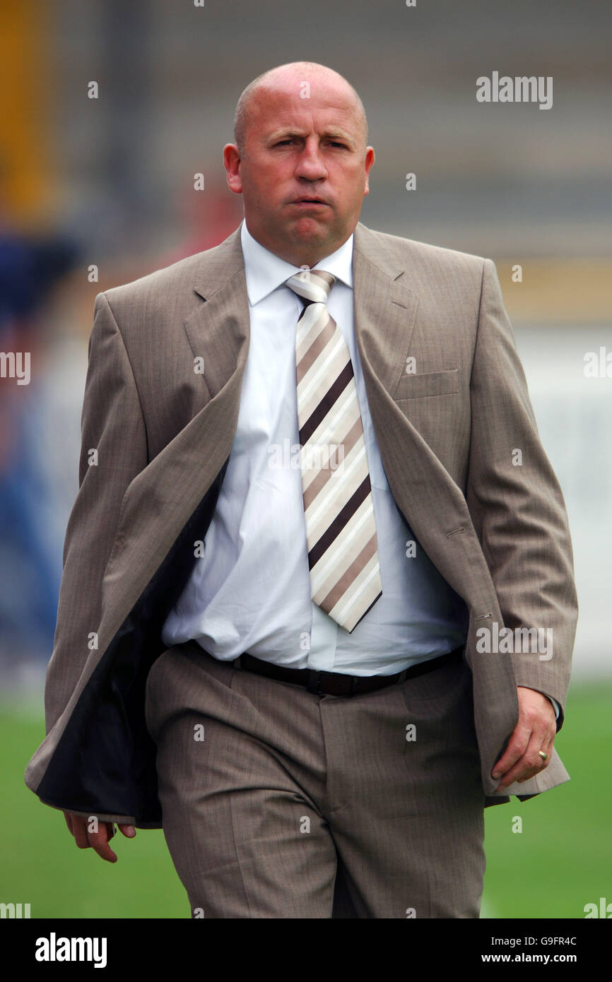 Football - Coca-Cola football League 2 - Chester City / Accrrington Stanley - Deva Stadium. John Coleman, gestionnaire d'Accrrington Stanley Banque D'Images