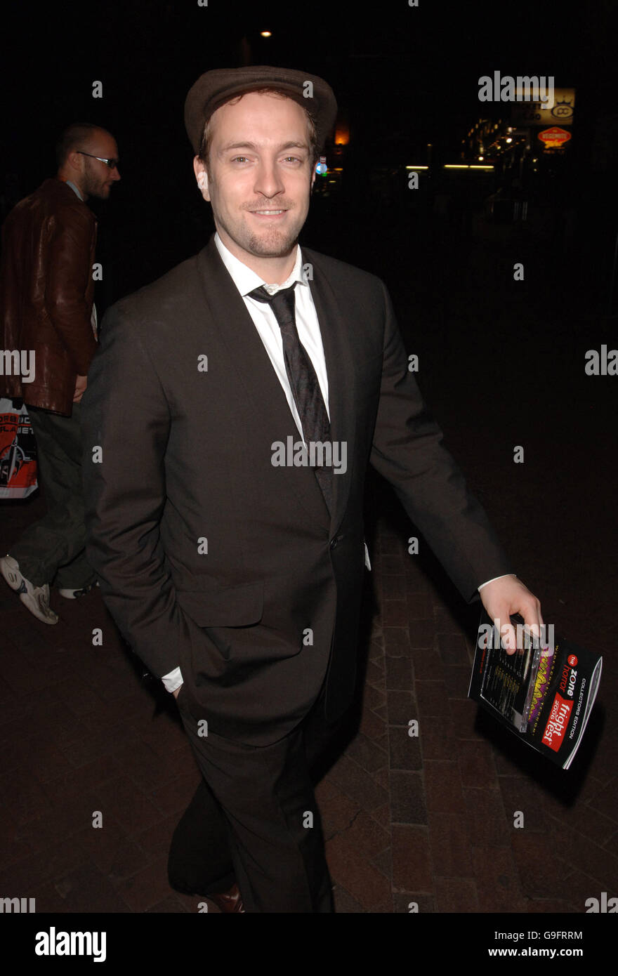 Derren Brown participe à la fête de lancement de Frightfest, le plus grand festival de films d'horreur et de fantaisie du Royaume-Uni, au Ruby Blue, dans le centre de Londres. Banque D'Images