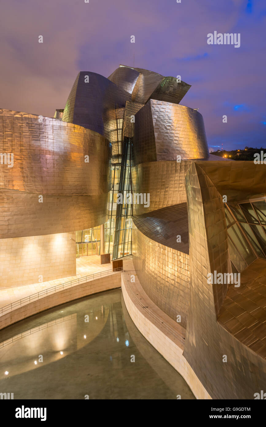 Bilbao, Musée Guggenheim Banque D'Images