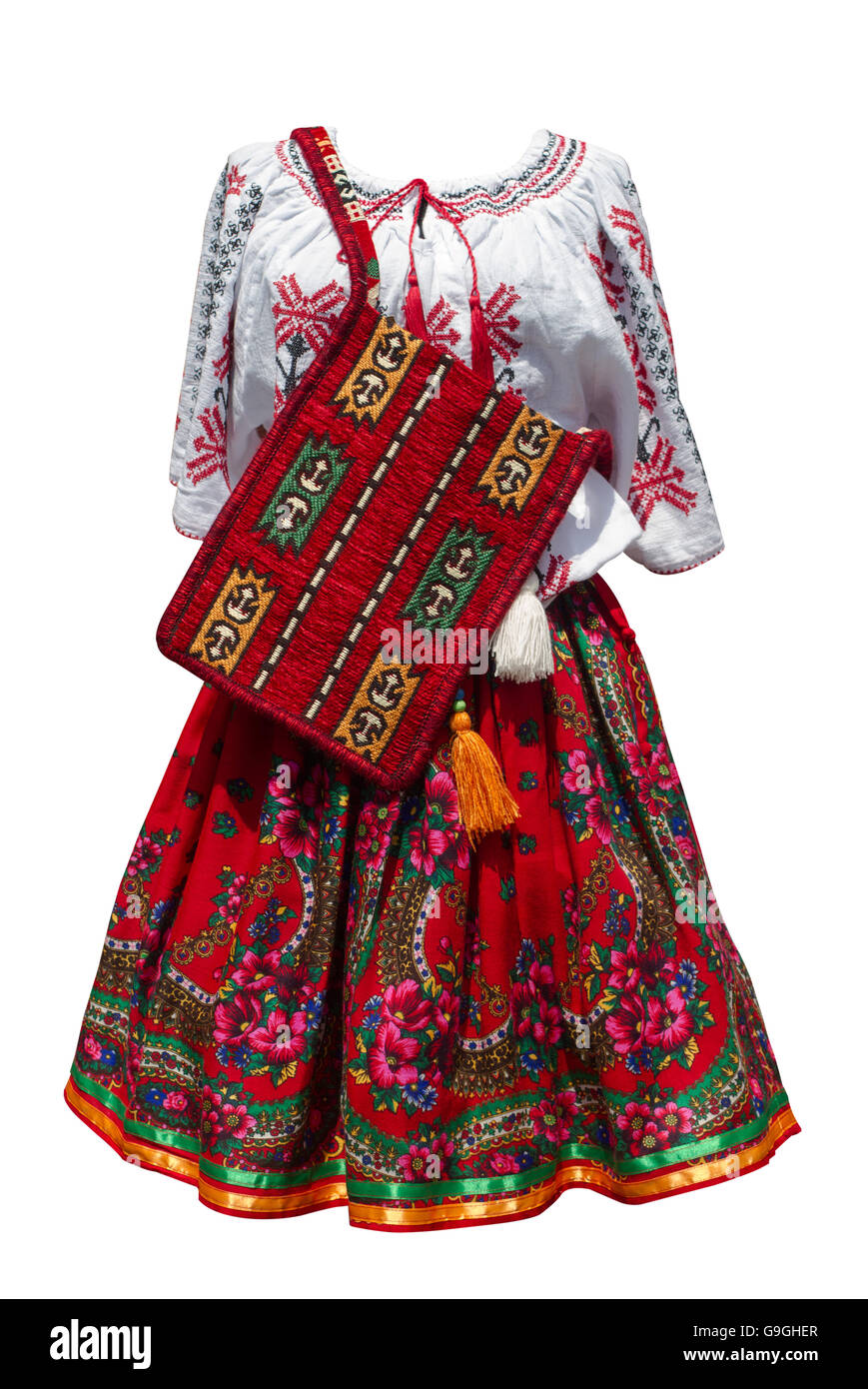 Robe traditionnelle roumaine Banque d'images détourées - Alamy