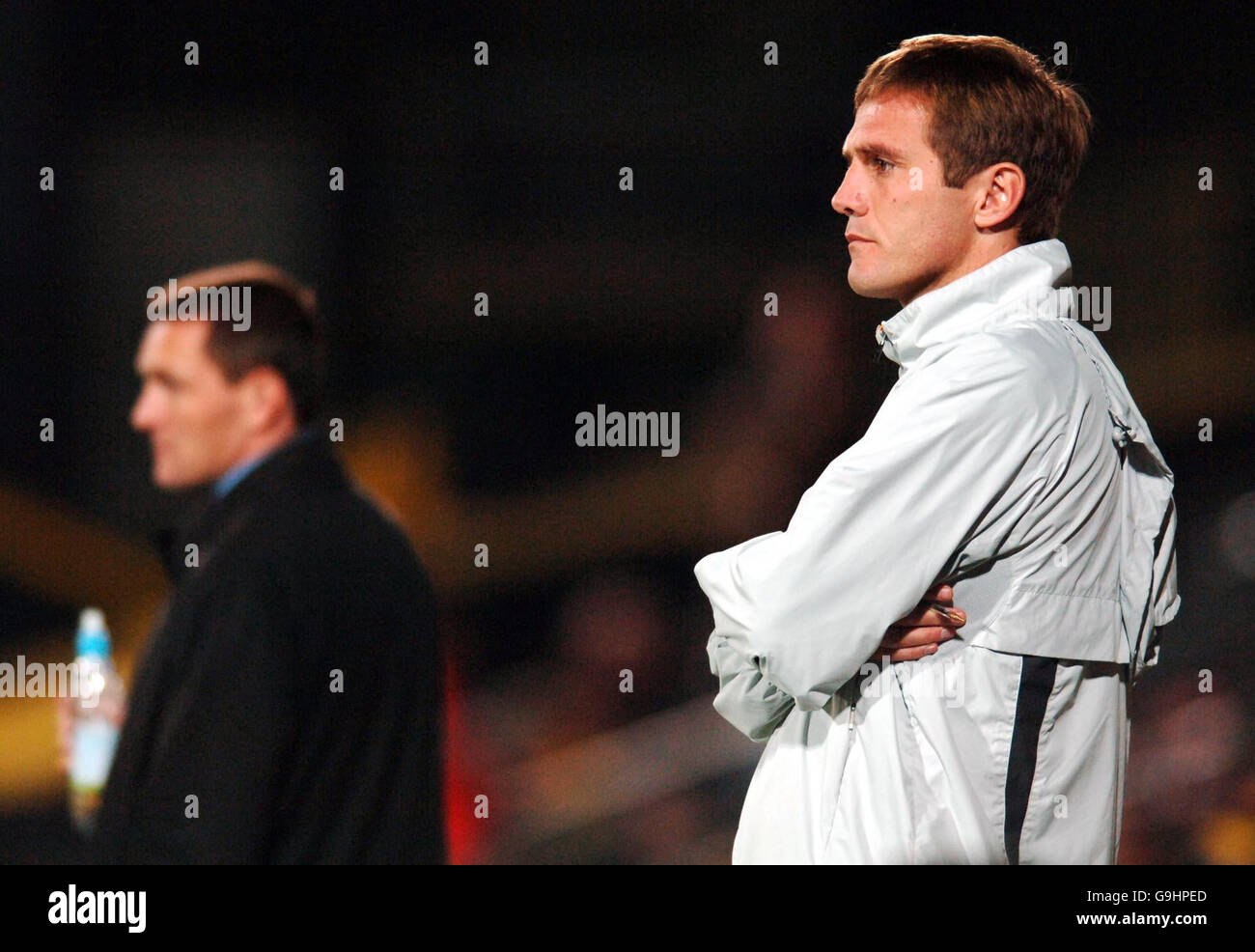 Soccer - coupe de Carling troisième tour - Watford / Hull City.Phil Parkinson, directeur de la ville de Hull, lors du troisième tour de la Carling Cup contre Watford, à Vicarage Road, Watford. Banque D'Images