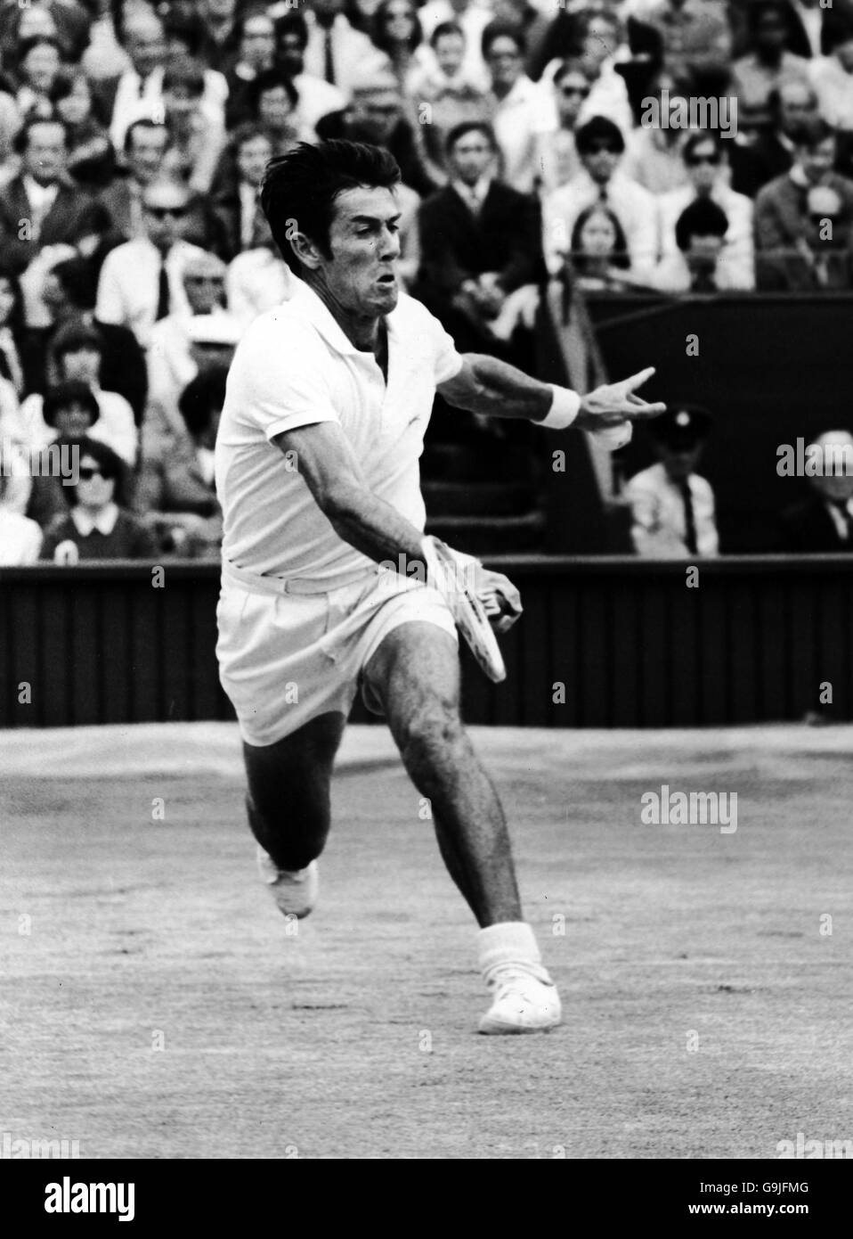 Tennis - Wimbledon - masculin - Final - Ken Rosewall v John Newcombe Banque D'Images