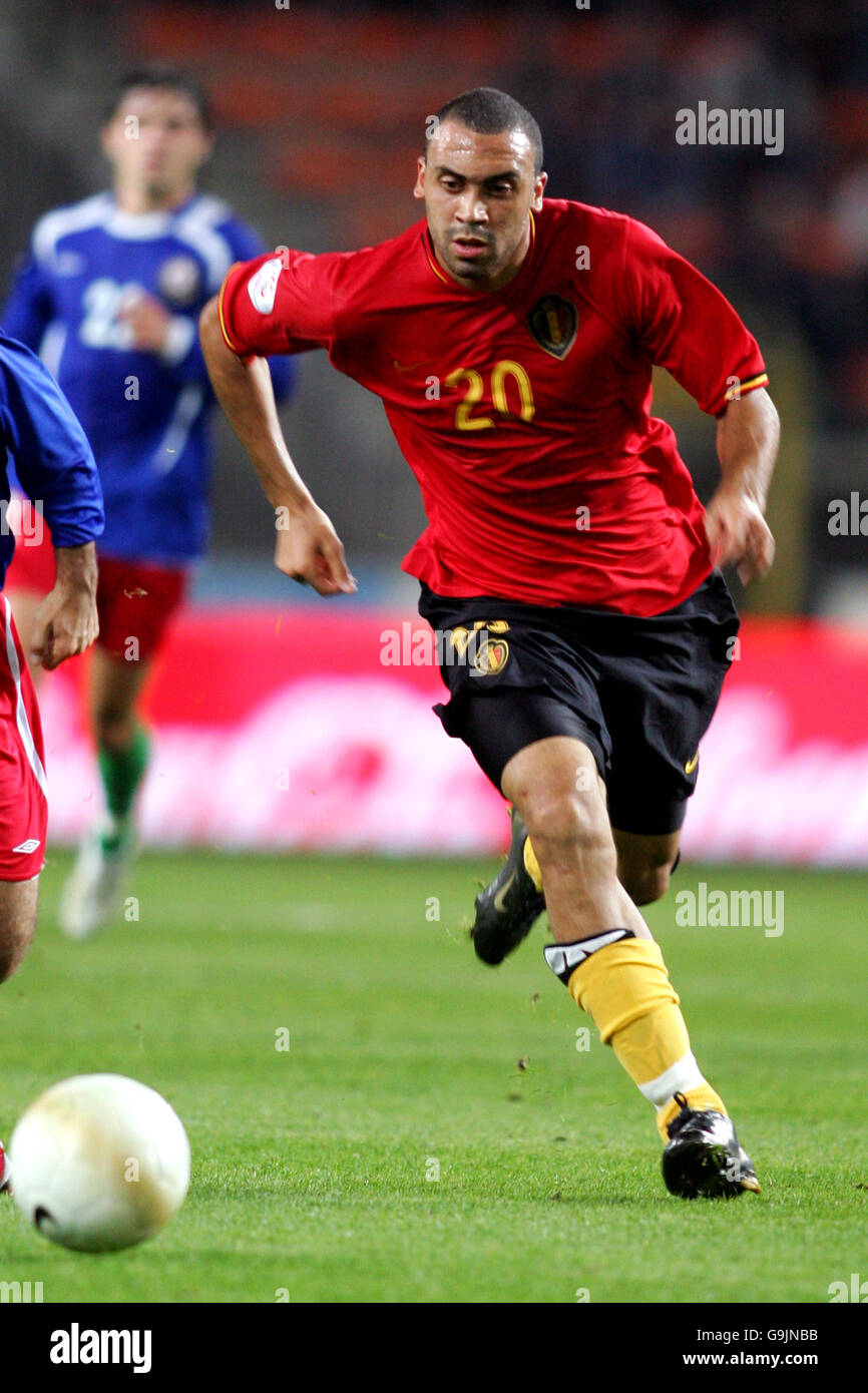 Soccer - Championnat d'Europe UEFA 2008 Qualifications - Groupe A - Belgique / Azerbaïdjan - Stade Constant Vanden Stock Banque D'Images