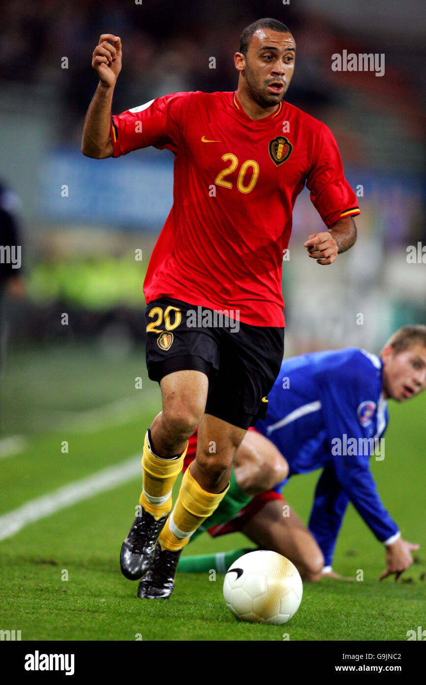 Soccer - Championnat d'Europe UEFA 2008 Qualifications - Groupe A - Belgique / Azerbaïdjan - Stade Constant Vanden Stock Banque D'Images