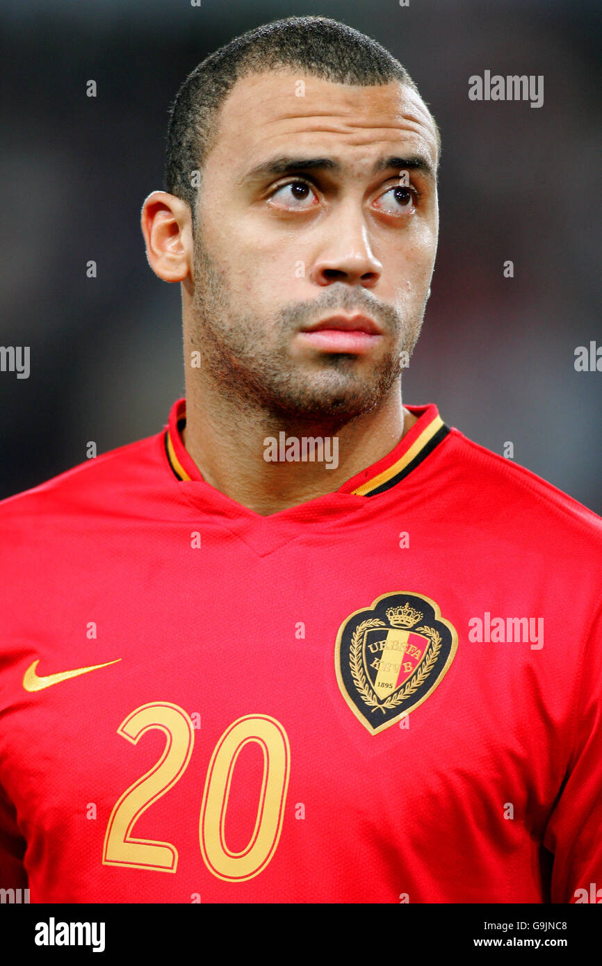 Soccer - Championnat d'Europe UEFA 2008 Qualifications - Groupe A - Belgique / Azerbaïdjan - Stade Constant Vanden Stock Banque D'Images