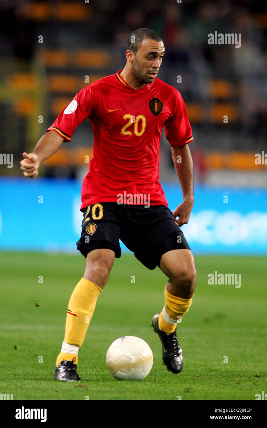 Soccer - Championnat d'Europe UEFA 2008 Qualifications - Groupe A - Belgique / Azerbaïdjan - Stade Constant Vanden Stock Banque D'Images