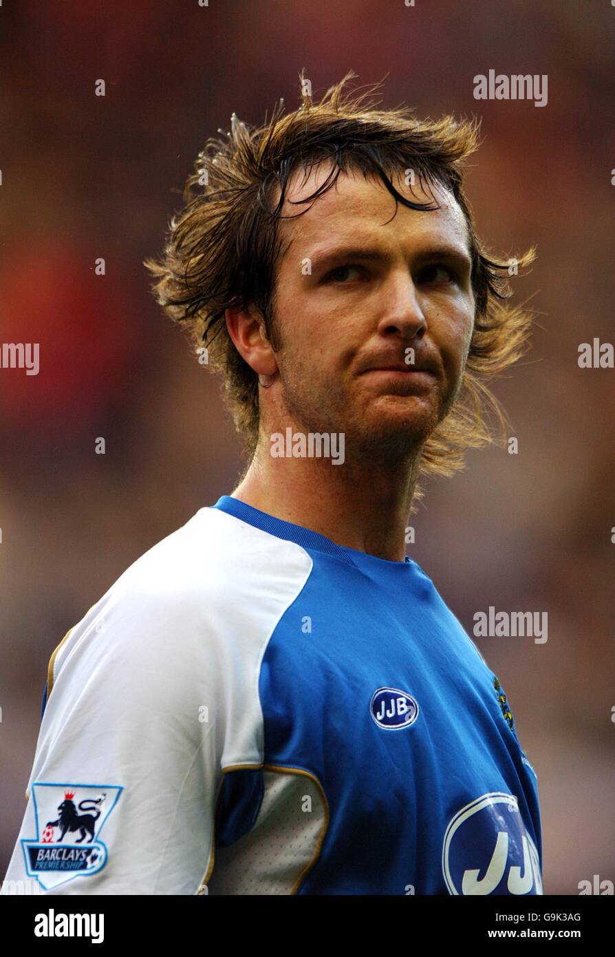 Soccer - FA Barclays Premiership - Wigan Athletic / Charlton Athletic - The JJB Stadium.Andy Webster, Wigan Athletic Banque D'Images