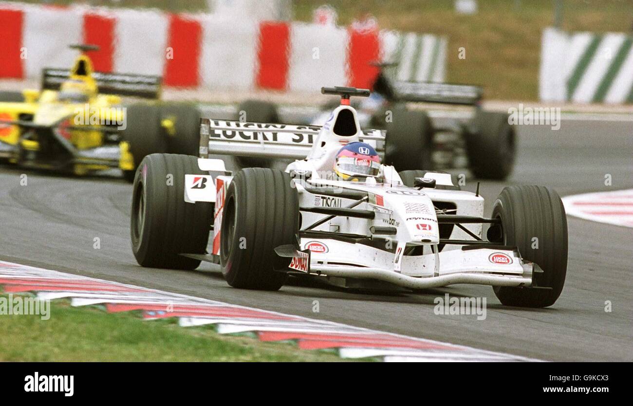 Courses automobiles - Formule 1 - Grand Prix d'Espagne.Jacques Villenée sur le chemin de la troisième place du Grand Prix d'Espagne Banque D'Images