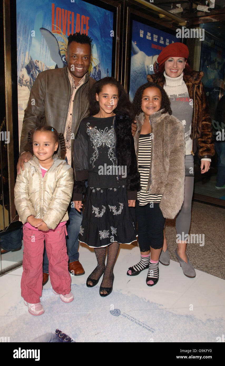 Happy Feet UK Premiere - Londres Banque D'Images