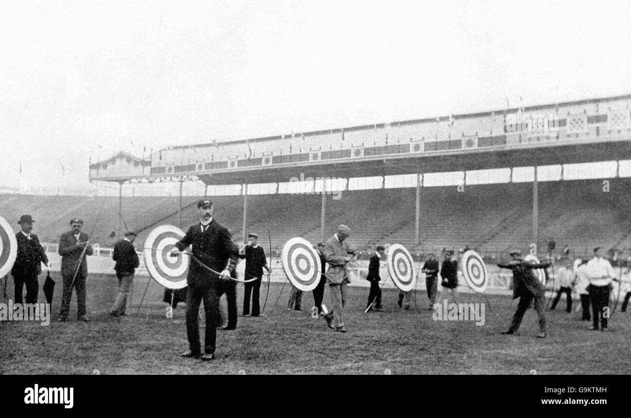 Tir à l'ARC - Jeux Olympiques de Londres 1908 - Men's York Round - Ville Blanche Banque D'Images