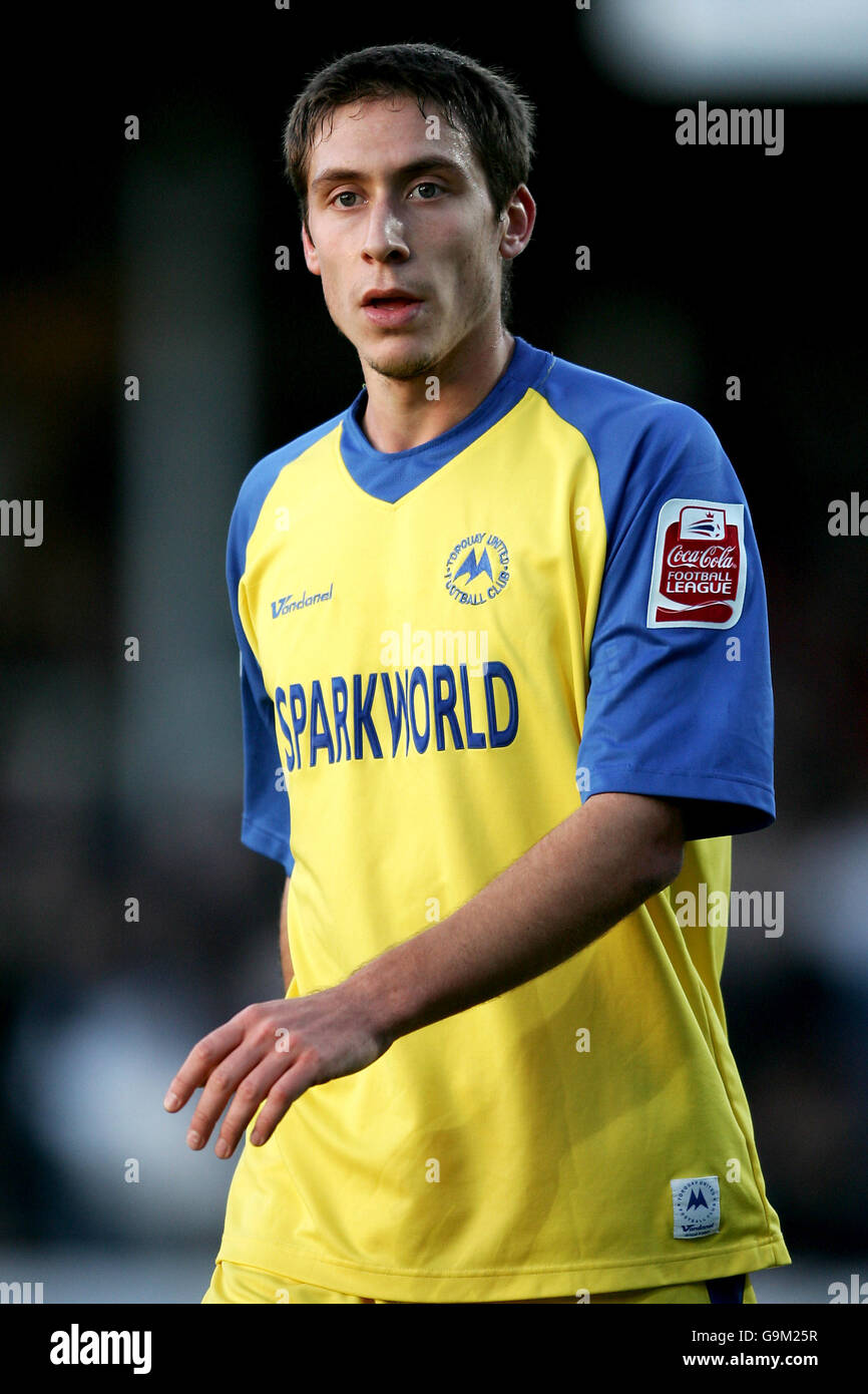 La Ligue de football Coca-Cola - Deux - Hereford United v Torquay United - Edgar Street Athletic Ground Banque D'Images