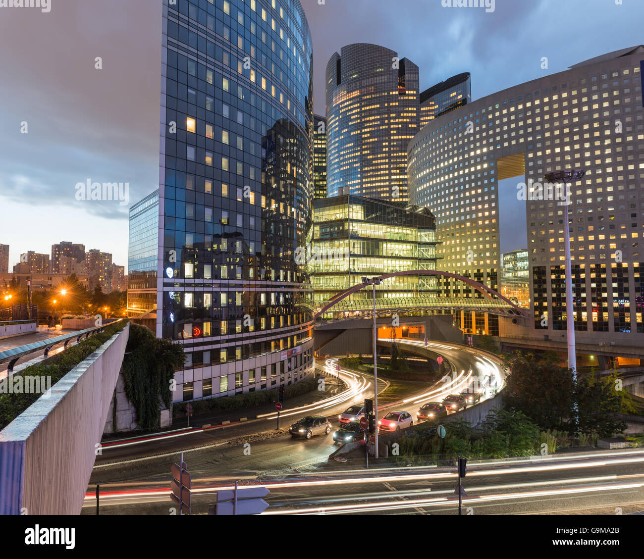 Les bâtiments d'affaires à Paris La Defense District Banque D'Images