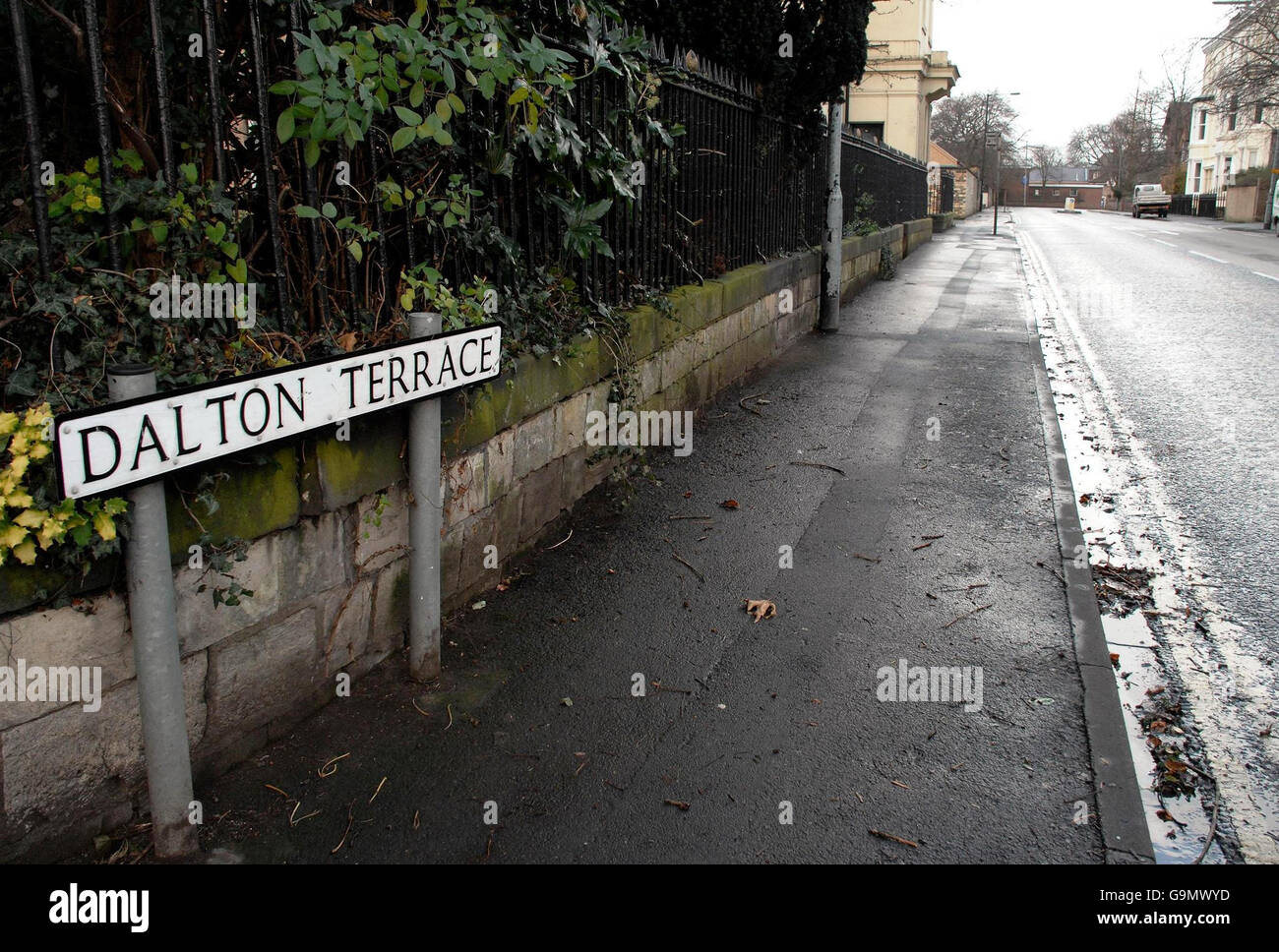 Vue générale de Dalton Terrace la route où se trouve Mount School, York
