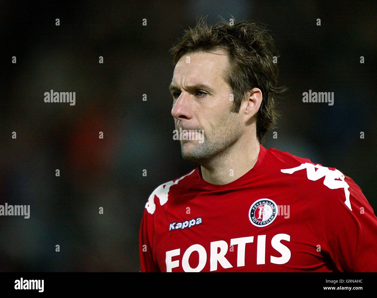 Football - coupe UEFA - Groupe E - Feyenoord / Wisla Krakow - Stade de Kuip. Henk Timmer, Feyenoord Banque D'Images