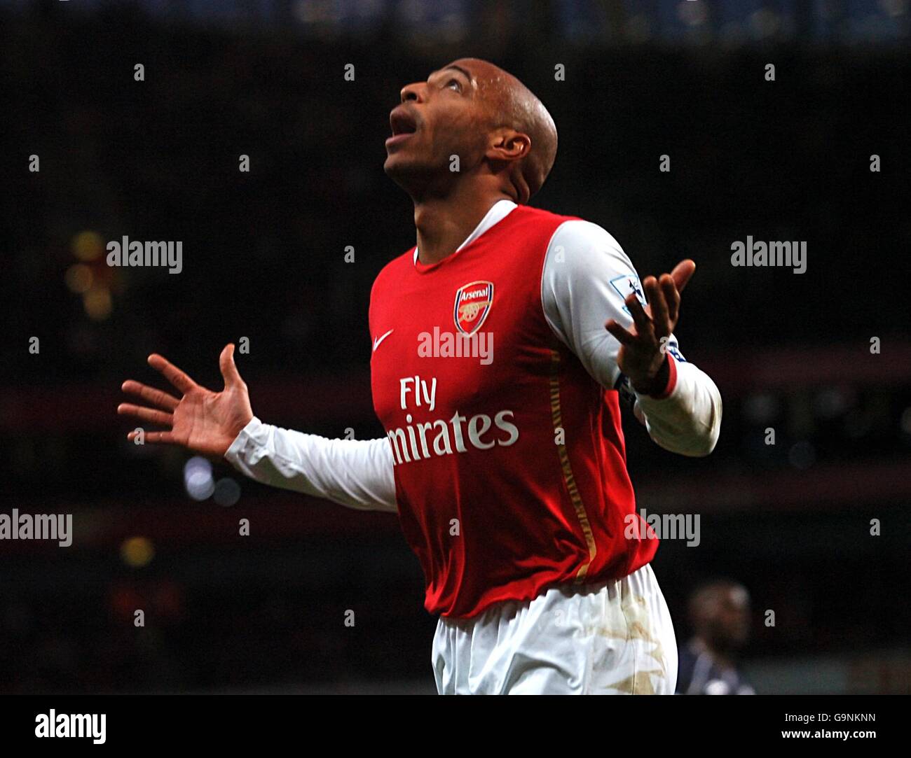 Football - FA Cup - quatrième tour - Arsenal / Bolton Wanderers - Emirates Stadium.Le Théirry Henry d'Arsenal fait une chance manquée Banque D'Images