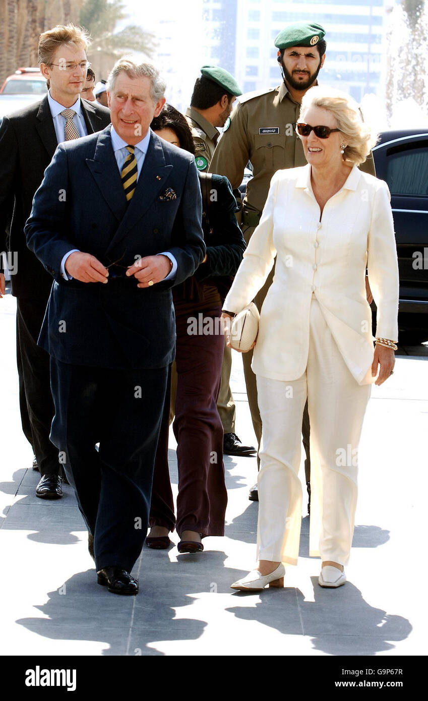 Charles et Camilla tournée au Moyen-Orient Banque D'Images