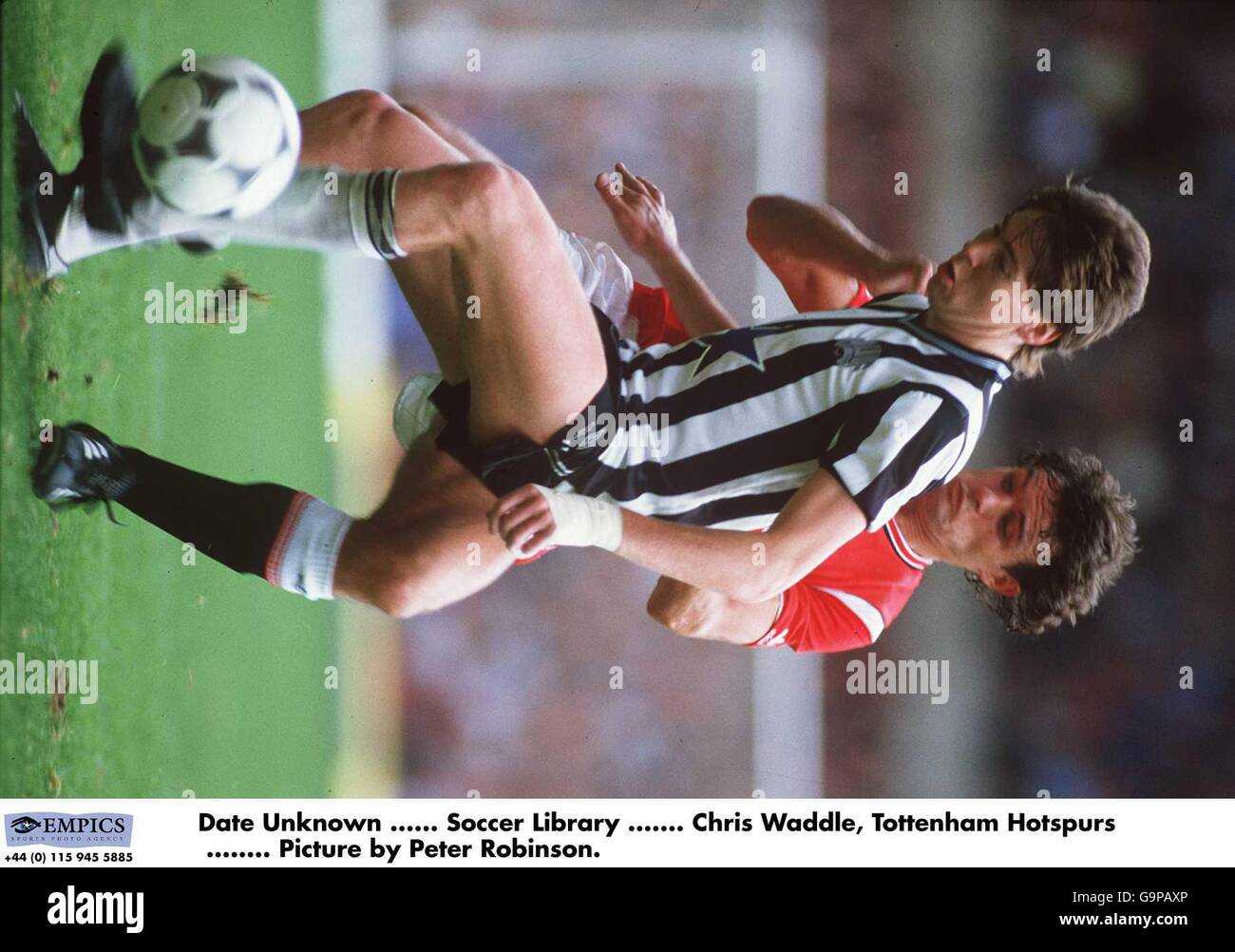 Date inconnue... ... Bibliothèque de football... Chris Waddle, Tottenham Hotspurs... Photo de Peter Robinson. Banque D'Images
