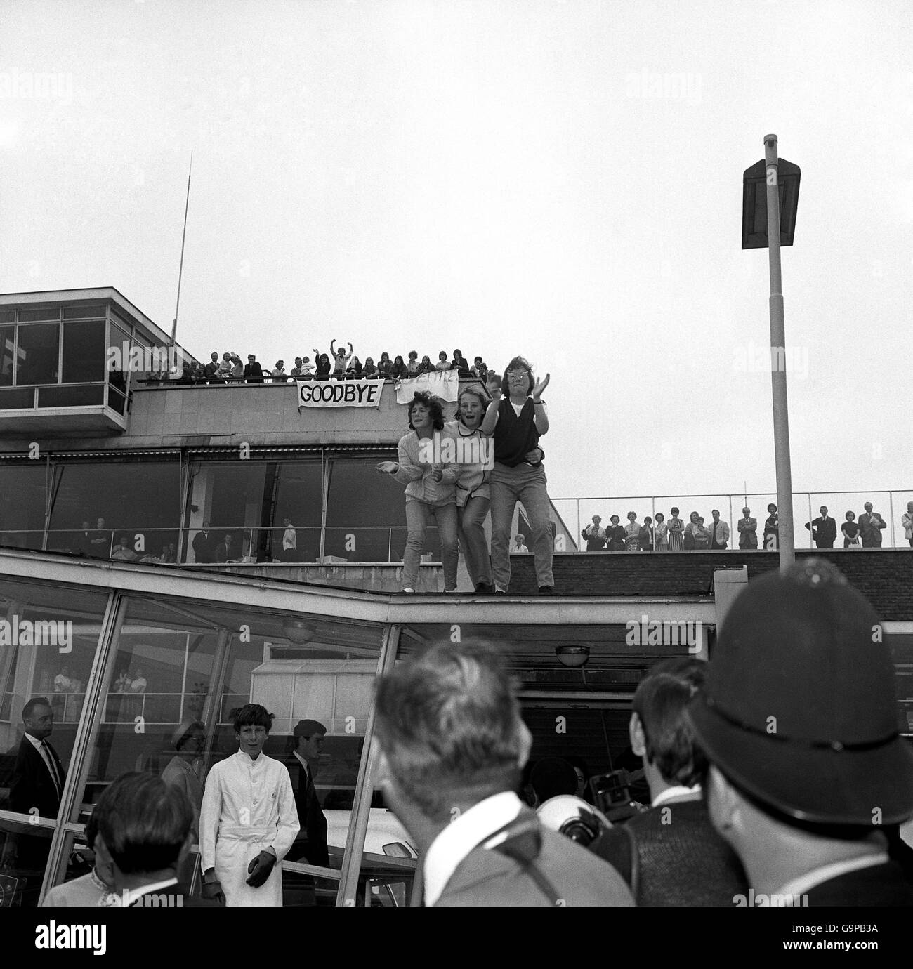 Une si courte au revoir Banque D'Images