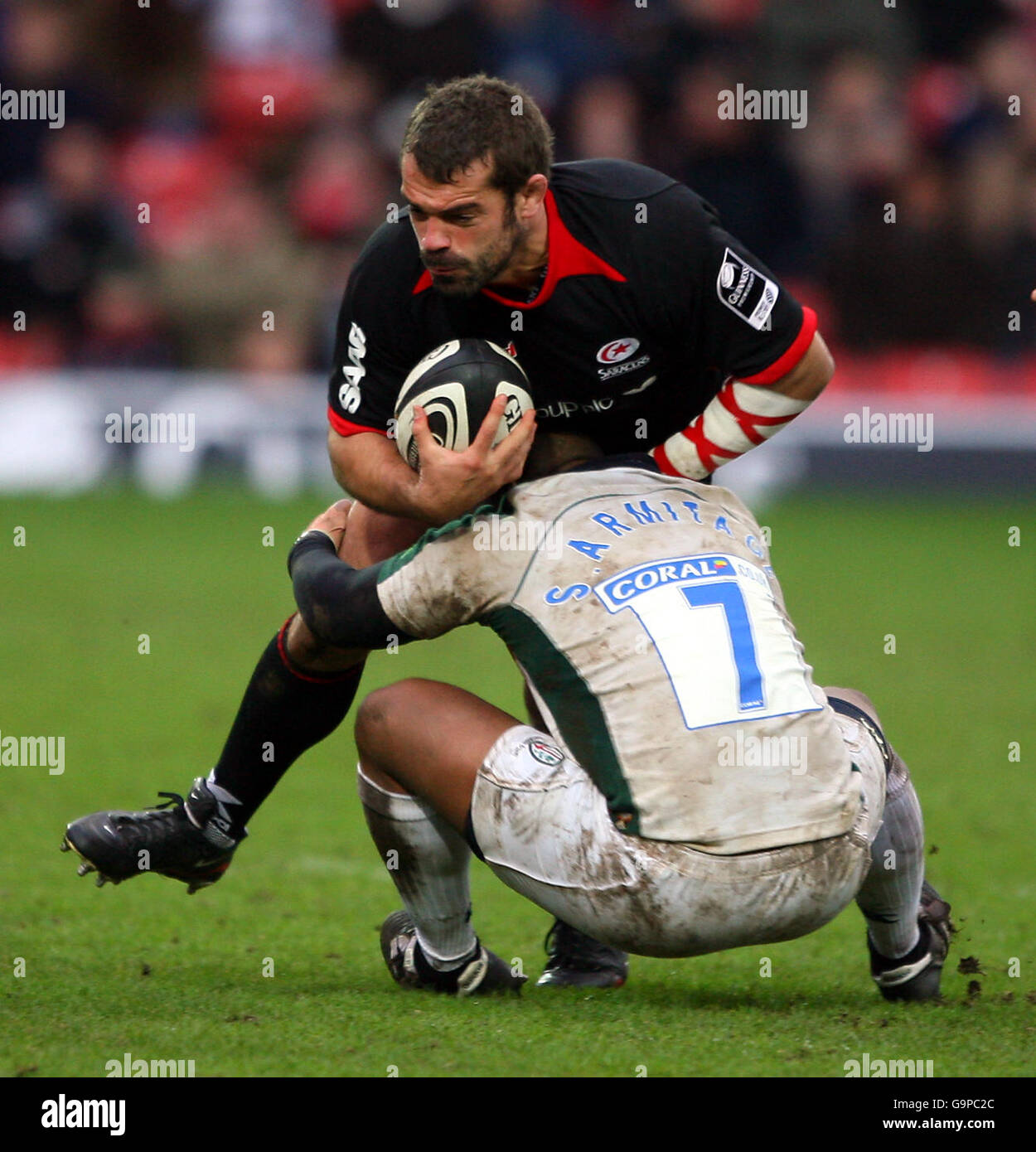 Rugby Union - Guinness Premiership - Saracens v London Irish - Vicarage Road Stadium Banque D'Images