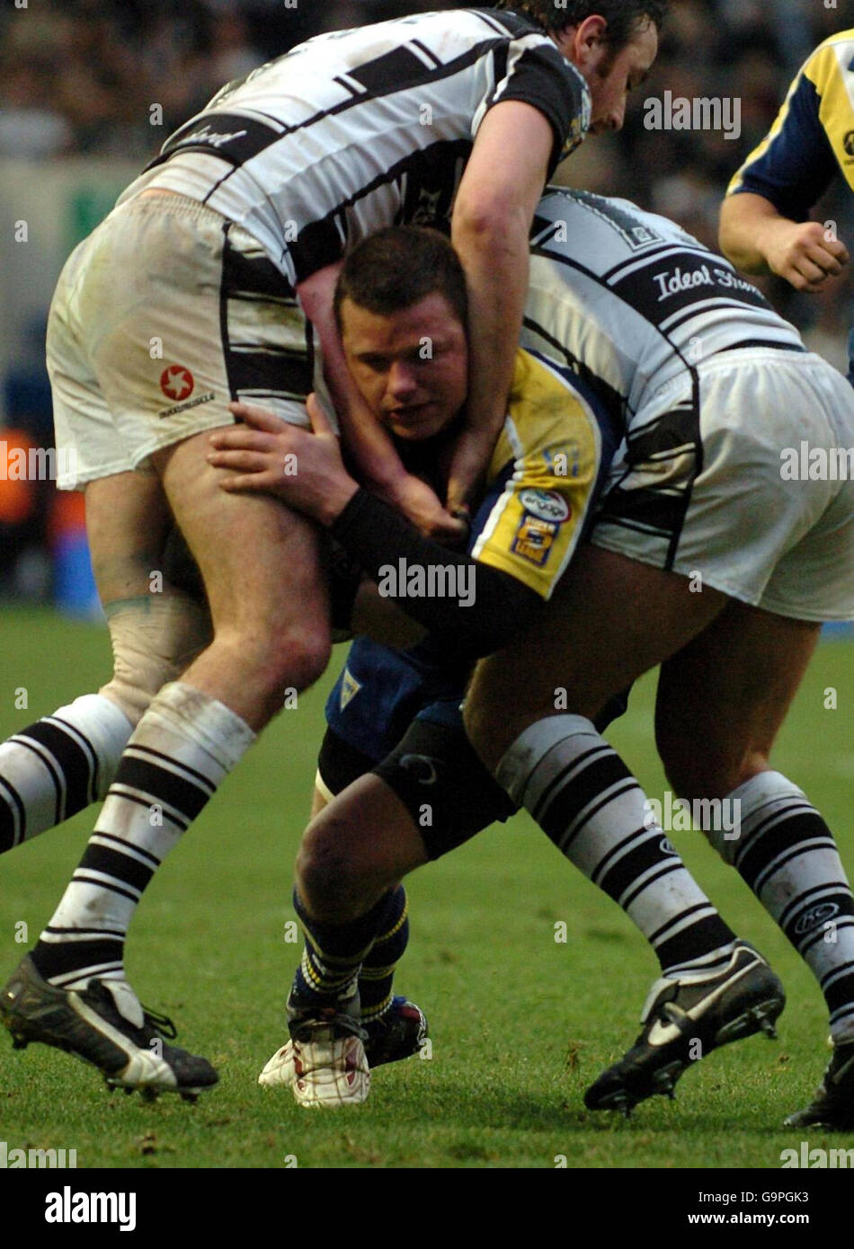 Rugby League - Engager Super League - Warrington Wolves v Hull RLFC - le stade Halliwell Jones Banque D'Images