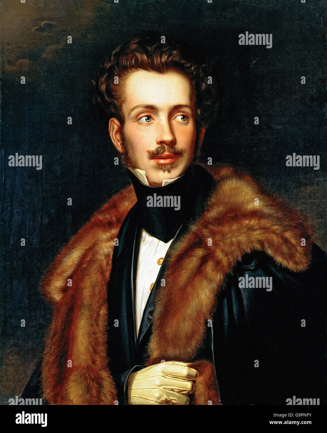 G. Dury - Portrait de Dom Augusto, duc de Leuchtenberg Banque D'Images