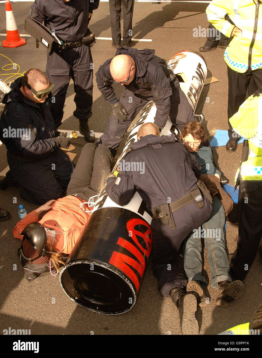 La décision de remplacement du Trident Banque D'Images