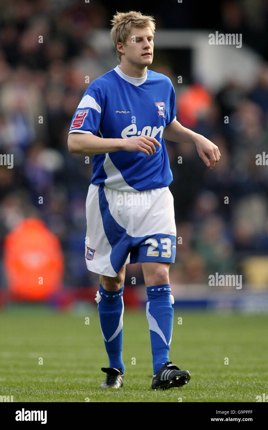 Football - Championnat de la ligue de football Coca-Cola - Ipswich Town v Southend United - Portman Road. DaN Harding, ville d'Ipswich Banque D'Images