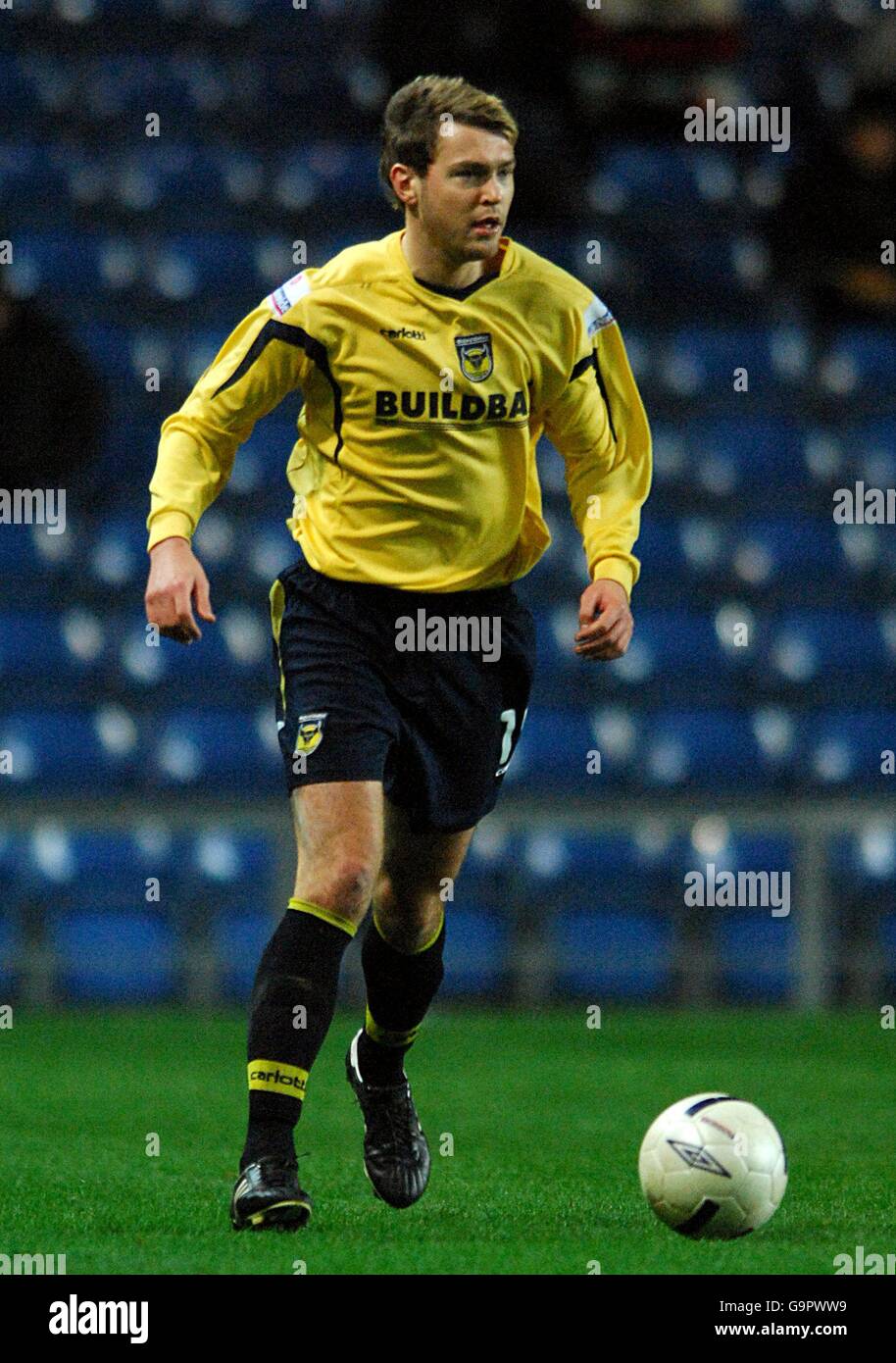 Soccer - la FA Carlsberg Cup - Premier tour - Oxford United v Lewes - Kassam Stadium Banque D'Images