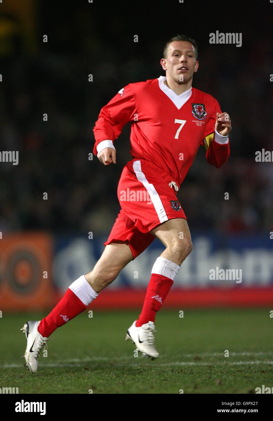 Football - International friendly - Irlande du Nord / pays de Galles - Windsor Park.Craig Bellamy, pays de Galles Banque D'Images