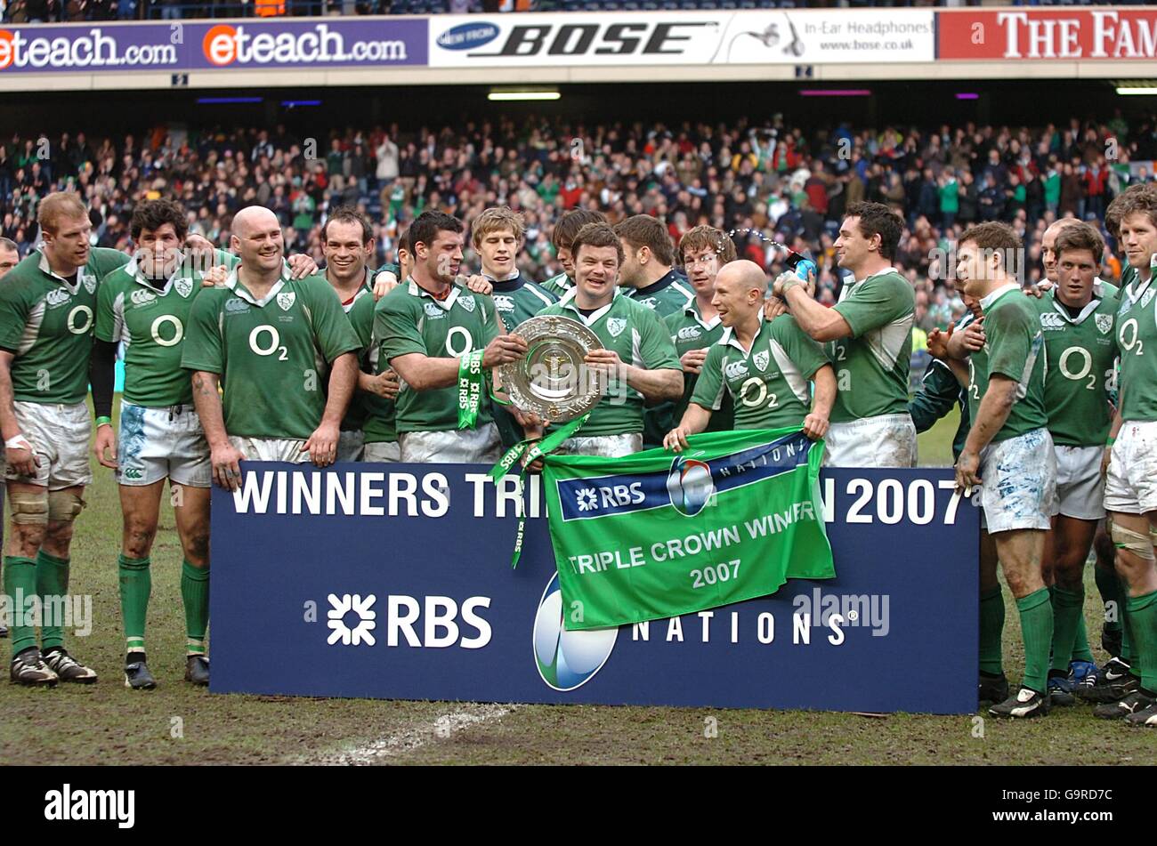 Rugby Union - RBS 6 Nations Championship 2007 - France v Irlande - stade Murrayfield Banque D'Images