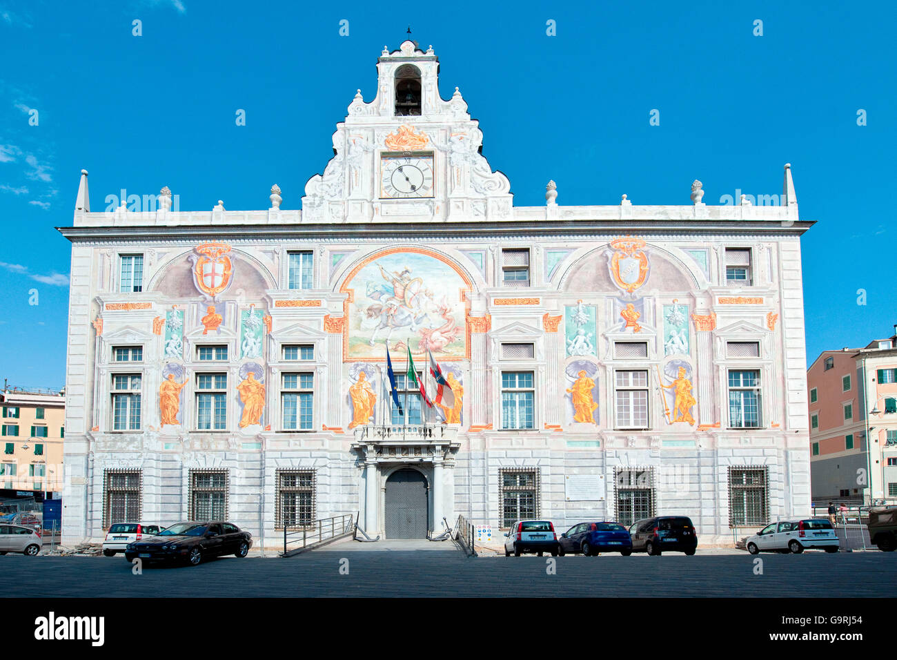 Palazzo San Giorgio, Gênes, Genova, Italie, Europe Ligury / Gênes Banque D'Images