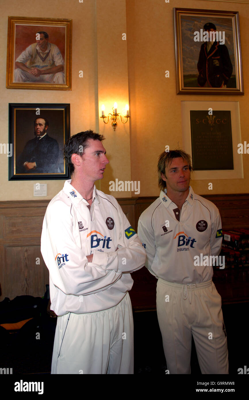 Stewart Walters (r) et Stephen Magoffin (l) de Surrey Banque D'Images