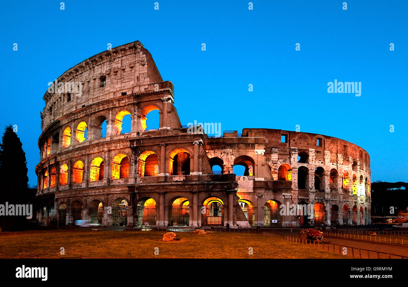 Colisée, Rome, Latium, Italie, Europe / Rome Banque D'Images