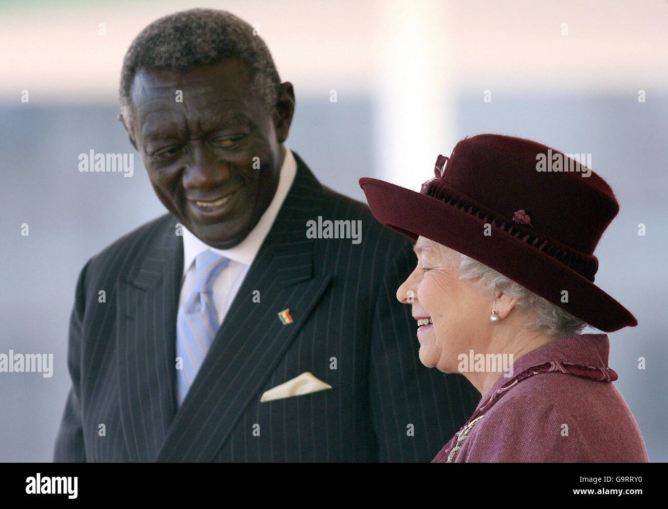 Ghana Facts & History - Queen Elizabeth II and the President of Ghana, John  Agyekum Kufuor, arrive for a State Banquet at Buckingham Palace on March  13, 2007. (Photo by Anwar Hussein