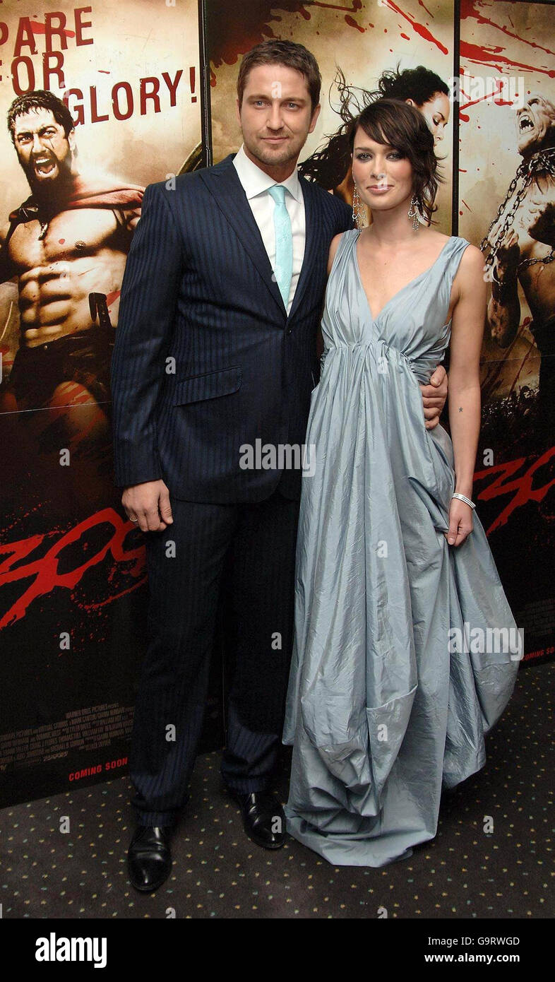 UK Premiere de 300 - Londres Banque D'Images