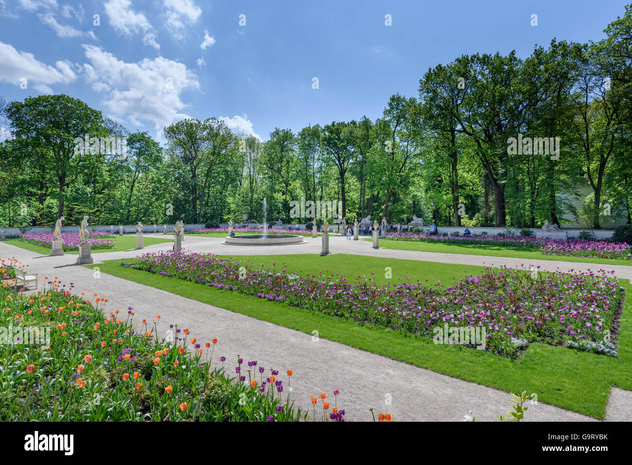 Parc Lazienki, Varsovie Banque D'Images