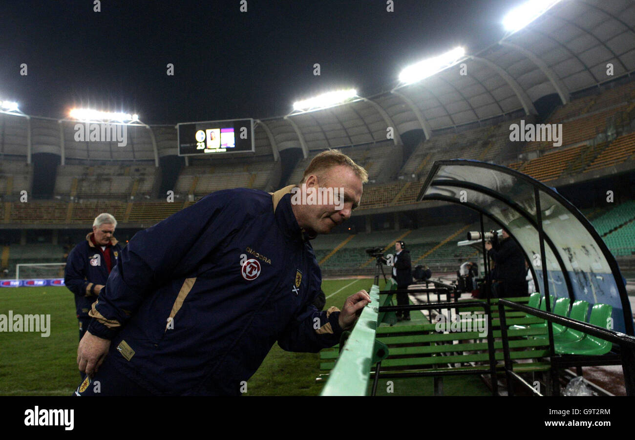 Soccer - Ecosse - session de formation Stade San Nicola Banque D'Images