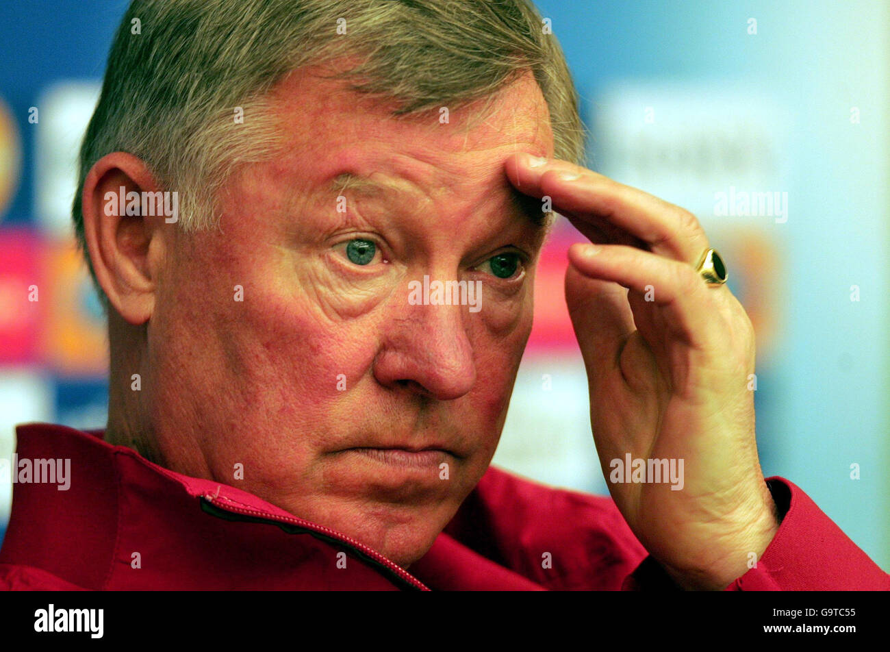 Football - Ligue des Champions - Roma v Manchester United - Manchester United Conférence de presse et de formation - Rome Banque D'Images