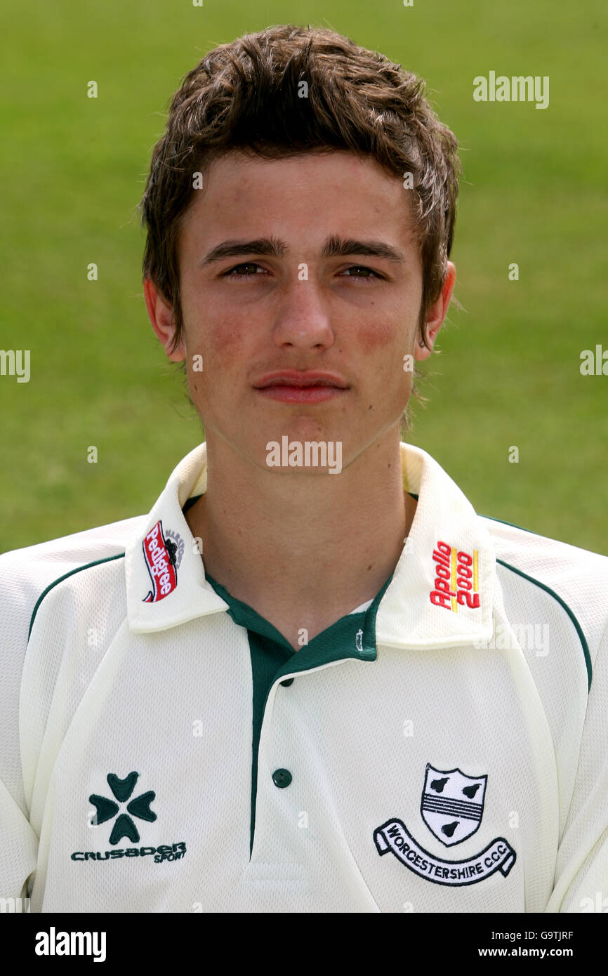 Cricket - Liverpool Victoria County Championship - Worcestershire Photocall 2007 - New Road. Richard Jones, Worcestershire Banque D'Images