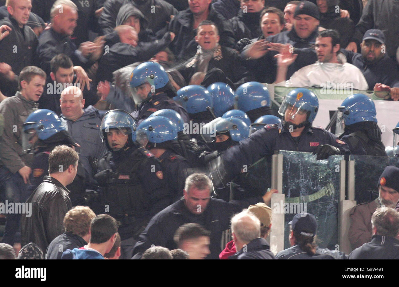 Football - Ligue des Champions - Quart de finale - Première étape - AS Roma v Manchester United - Stade olympique Banque D'Images