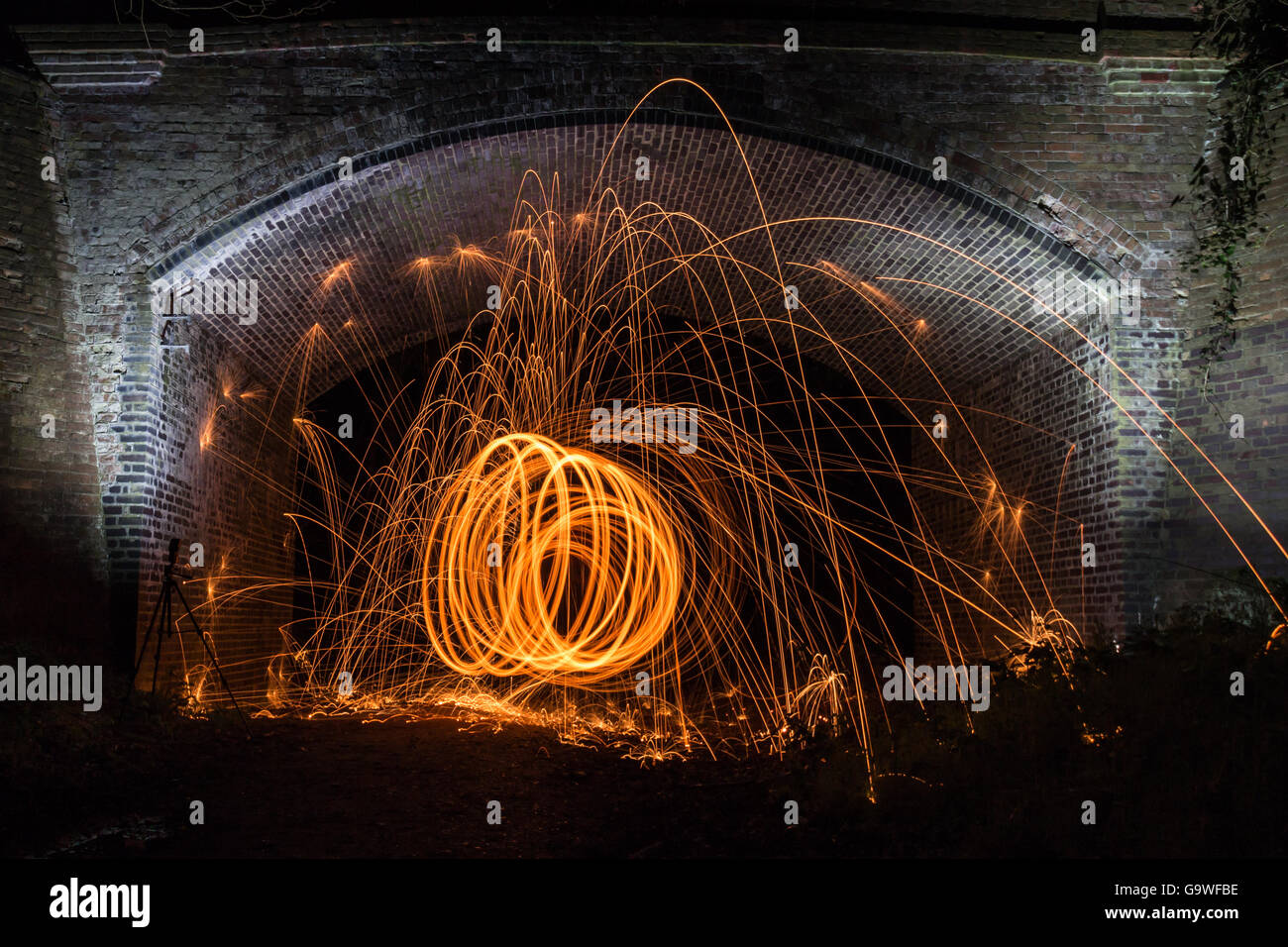 La lumière peinture photographie Banque D'Images