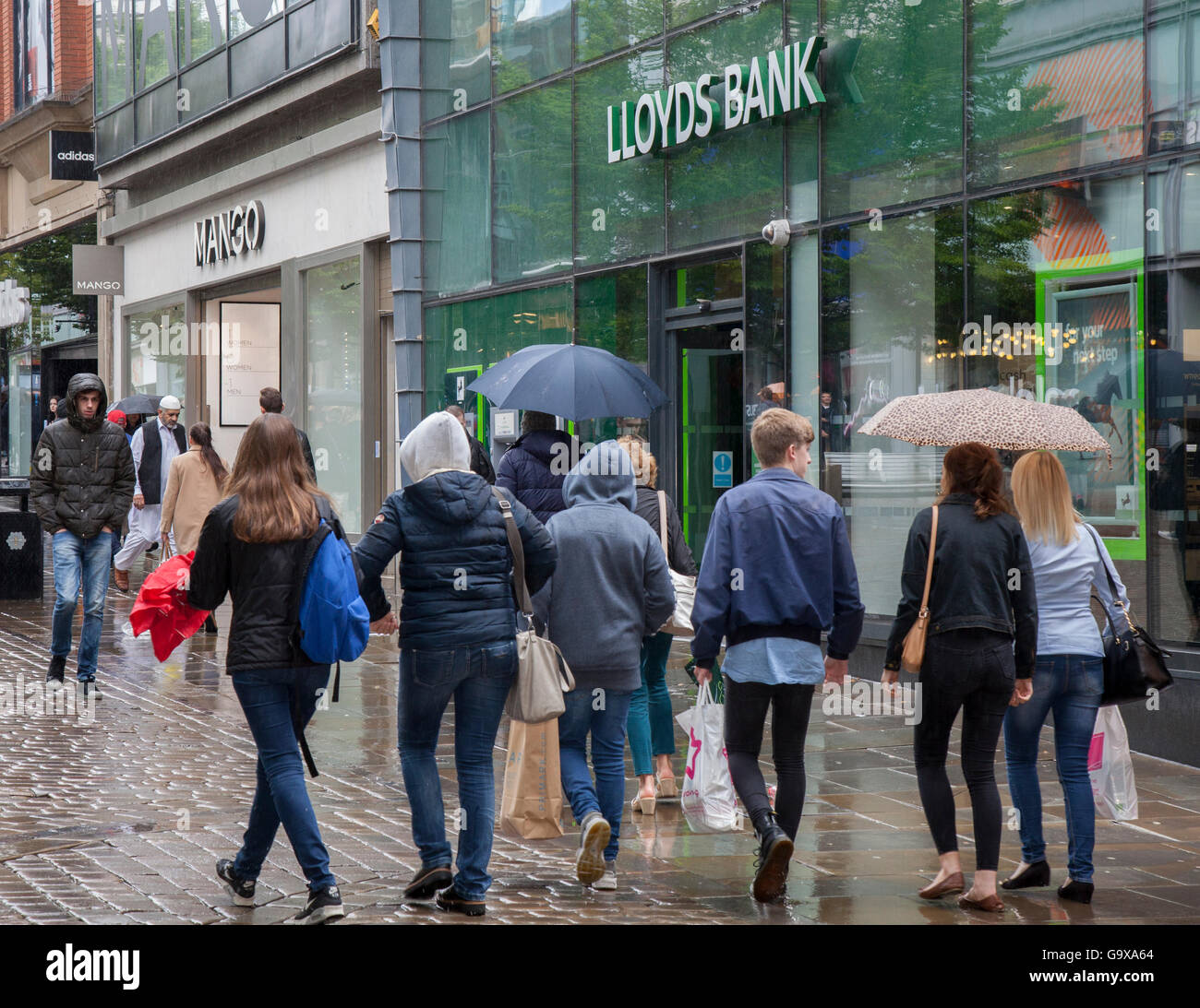 La Banque Lloyds dans Market Street, Piccadilly, Manchester, UK Banque D'Images