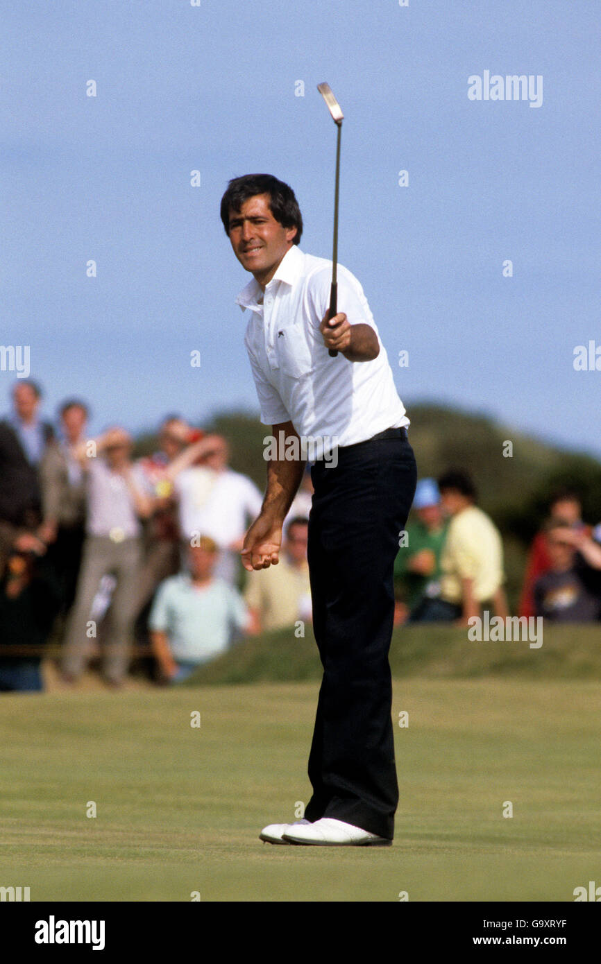 Golf - le championnat ouvert - St Andrews.Seve Ballesteros sur le vert Banque D'Images