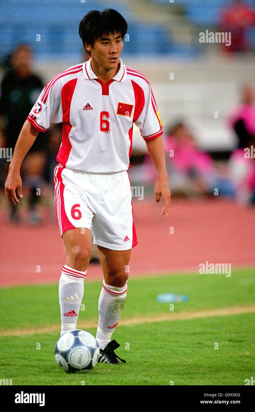 Football - coupe d'Asie Liban 2000 - République de Corée / Chine PR.Li Ming, Chine PR Banque D'Images